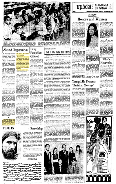 Sound Suggestions: Pasadena Star News 6 December 1969